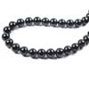 Natural Black Onyx Smooth Round Ball Beads Strand Length 15 Inches and Size 12mm approx.